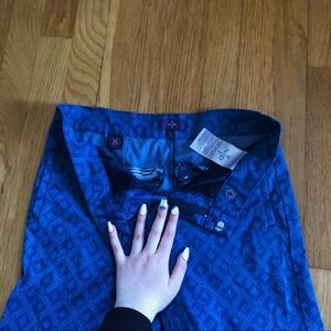 NYDJ blue patterned pants
